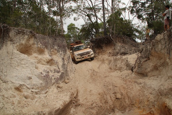 Adventurous offroad driving - Old Telegraph Track, Cape York, Australia