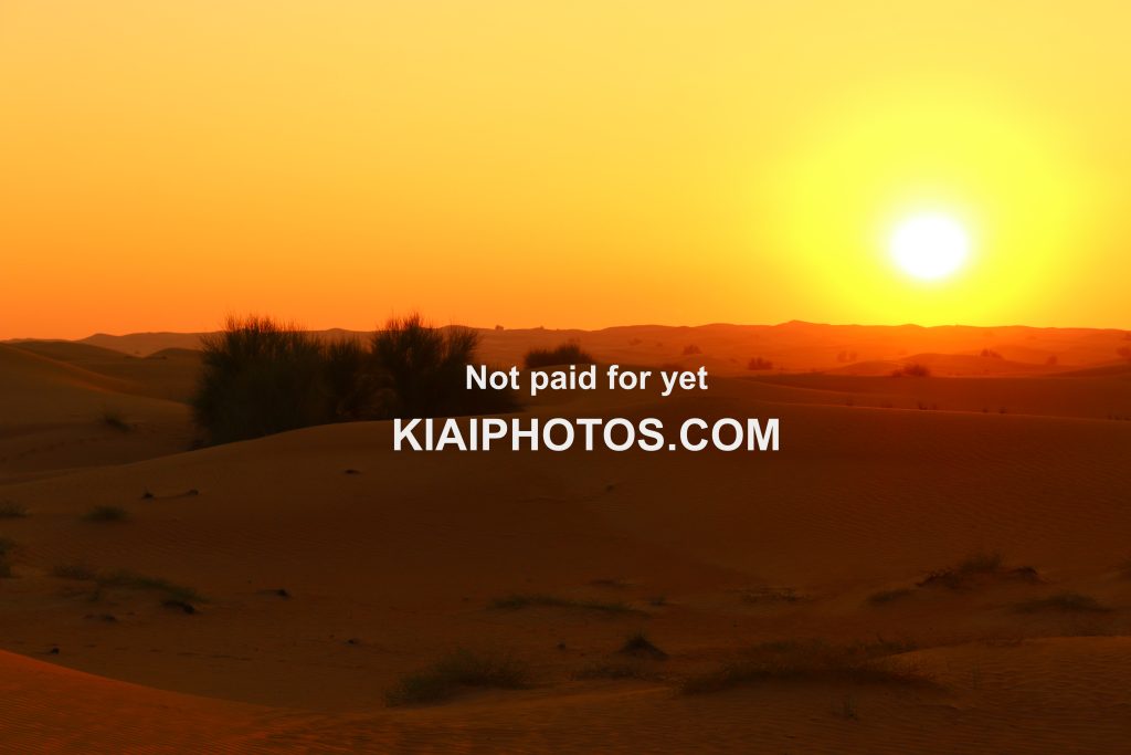 Sunset over the Arabian Desert - Dubai, United Arab Emirates