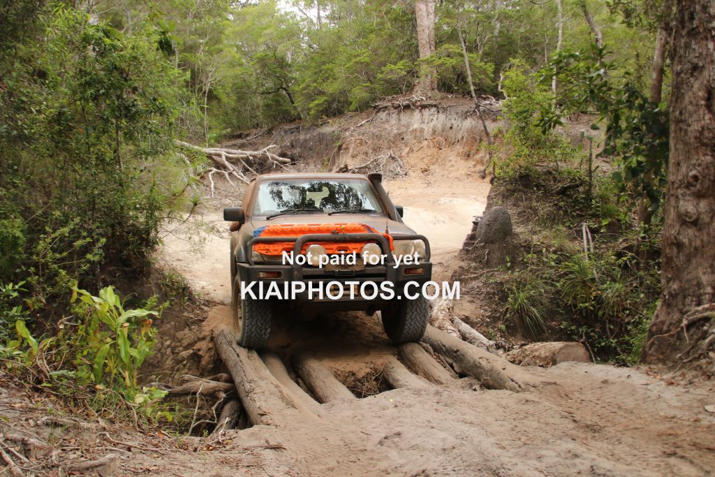 Cypress Creek log bridge crossing - Old Telegraph Track, Cape York, Australia